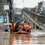 Sungai Ciliwung Meluap Kawasan Cililitan Terendam Banjir